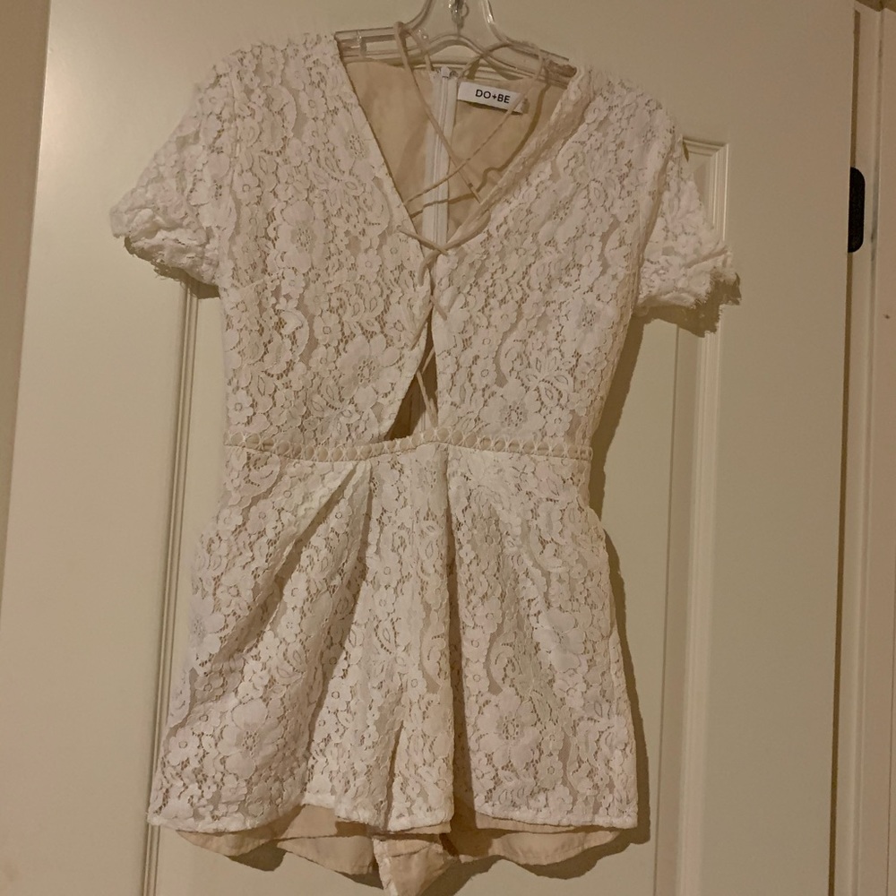 White Lace Romper